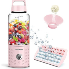 Blender Smoothie Maker, PopBabies Smoothie Maker for Takeaway, Mini Blender Small Blender to Go, update