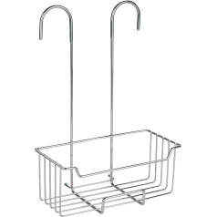 Wenko Milo Thermostatic Shower Caddy for Hanging on the Tap Fitting, Stainless Steel