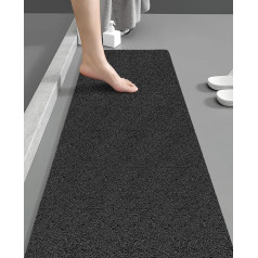 OTHWAY Shower Mat Non-Slip 40 x 100 cm Loofah Non-Slip Shower Mat, Soft Comfort Massage Bath Mat with Drain, PVC Shower Mat for Wet Areas, Quick Drying