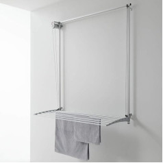 Wall mounted pulley clothes Airer, clothes drying rack, Airer Foxydry Wall 120, vertical drop down laundry drying rack