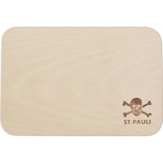 FC St. Pauli Tozenkopf Frühstücksbrettchen Frühstücksbrett (beige, Einheitsgröße)