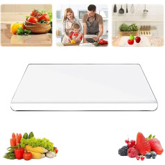 Kitchen Cutting Board, Transparent Chopping Board, Highly Resistant Chopping Board, Non-Slip Legs, Cutting Board for All Types of Raw and Cooked Food, 45 x 41 x 3 cm