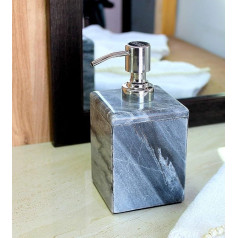 KLEO Marmor Steinseifenspender seifenspender Flüssigseifenspender - luxuriöse Badaccessoires-Kollektion - Marble Stone Soap Dispenser/Lotion Dispenser