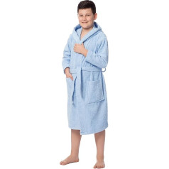 ZOLLNER Children's Bathrobe with Hood, 100% Cotton, Many Sizes, 021