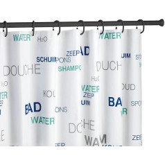 Wenko Telescopic Shower Curtain Rail, 110 - 185 cm