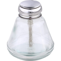 TOPBATHY 180 ml Pump Bottle Empty Glass Dispenser Bottle Push Down Dispenser Travel Bottle Lotion Dispenser Soap Dispenser for Cleaner Nail Polish Remover Make Up Remover Liquid