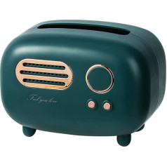 Uposao Kosmetiktücherbox,Moderner und Dekorativer Taschentuchspender Retro Radio Tissue Halter Taschentuchbox Tücherbox Taschentuchspender für Wohnzimmer, Büro, Auto,Badezimmer Küche Zuhause