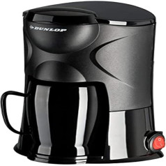 Dunlop 07915 Dunlop-1-Tassen-Kaffeemaschine, 1 pounds , Schwarz, 24V