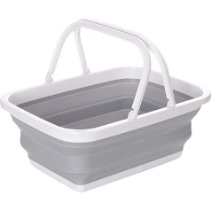 Foldable Laundry Basket, Foldable Storage Container, Laundry Basket, Foldable, Laundry Basket with Handle, Suitable for Camping, Hiking and Home Basket