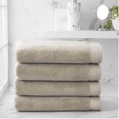 Welhome Madison Luxury Bath Towels, Pack of 4, Softer and Airier After Wash, Hygro Cotton, High Quality, Durable Bath Towels, Quick Drying and Absorbent, Sustainably Made