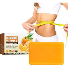 Vitamin C Body Sculpting Slimming Soap, Slimming Soap, Slimming Massage Soap, Firming Slimming Soap, Slimming Soap for All Skin Types to Relieve Swelling, 100 g