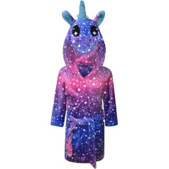 Live It Style It Children's Bathrobe Soft Hood Bathrobe Unicorn Gifts for Girls