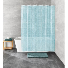 Kleine Wolke Soapy Shower Curtain PEVA Water Blue 180 x 200 cm