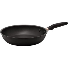 Meyer Accent Series Non-Stick Frying Pan, 28 cm, Large Induction Frying Pan with Ergonomic Silicone Handles, Oven and Dishwasher Safe, Durable Cookware, Matte Black