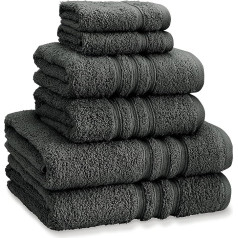 Catherine Lansfield Cotton Towel 70 x 120 cm Charcoal Grey