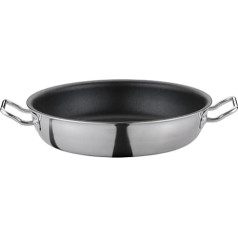 Spring Vulcano Classic Serving Pan 24 cm Stainless Steel 7 cm High Rim Pan Non-Stick Coating Suitable for Induction Cookers 5-Layer Multilayer Material Frying Pan Induction Oven-Safe Pan