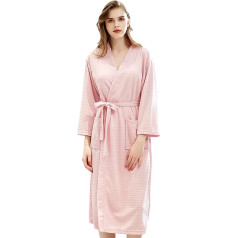 Jamron Men's Women's Couples Waffle Bathrobe Breathable Spa Hotel Kimonno Dresses Homewear