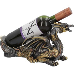 Nemesis Now Weinflaschenhalter Guardian of The Grape, 20 cm, silberfarben