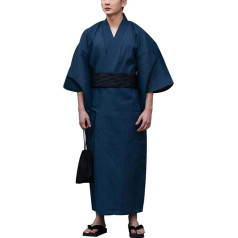Men's Japanese Yukata Japanese Kimono Home Robe Pyjamas Dressing Gown Size