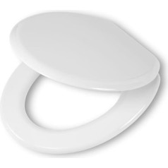 Tiger Toilet Seat, Wood, white, 44 x 37 x 5 cm