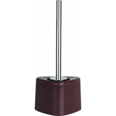 Spirella WC Bürste Klobürste Toilettenbürste hochwertig „Trix“ mit hygienischem Behälter ØxH: 16,5 x 37cm - Braun