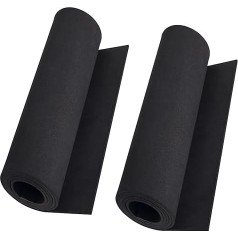 MEARCOOH 2 Rolls of EVA Foam 3 mm, EVA Foam Black, 35 x 150 cm with High Density 86 kg/m3 EVA Foam Cosplay for Crafts Costume DIY Project