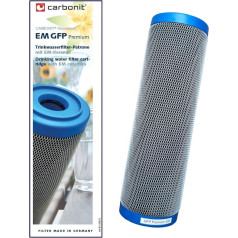 Prime Inventions Water Filter GFP Premium EM Filter Cartridge 0.4 µ with More Activated Carbon and EM Ceramic