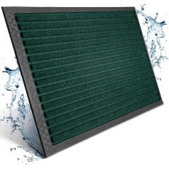 PazCaz Doormat Indoor and Outdoor [S-XXL] in All Colours - Non-Slip & Durable - Dirt Trapper Mat 60 x 90 cm Doormat Outdoor Door Mat Washable Outdoor Door Mat Green