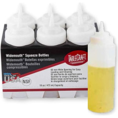 TableCraft Products C11663C Wide Mouth, 473 ml, Natural, Pack of 48