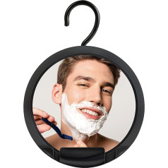 Mirrorvana Shower Mirror Anti-fog Function for Hanging, Shaving Mirror Shower for Bathroom, Mirror Showers Hanging, Anti-Fog (Glass, 20 cm)