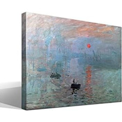 CF CUADROSFAMOSOS.ES CUADROSFAMOSOS.ES Print on Canvas - Claude Monet - Impression, Rising Sun - 55 x 40 cm