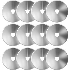 AGPtek 60mm Rotary Cutter Klingen Set (12 Stück), Rotary Ersatzklingen für Quilten Scrapbooking Nähen Kunsthandwerk, Passend für Fiskars, Olfa, Truecut, Martelli & mehr