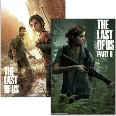 Close Up The Last of Us Part I & II Poster Set (61 cm x 91.5 cm) Set of 2 Video Game Posters