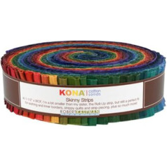 Robert Kaufman Skinny Streifen Kona Feststoffe Dark Colorway Stoff
