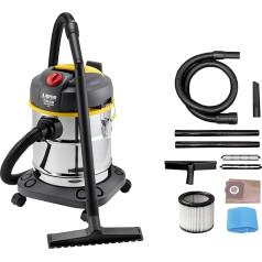 Lavor New Model 8.253.0023 Solid and Liquid Vacuum Cleaner Stainless Steel