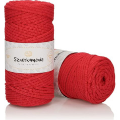 Cotton Cord 5 mm 100 m, 46 Colours, White Colour, Macrame Yarn, Cotton Yarn, Braided Cotton Cord 5 mm with Core, Macrame Cord, Crochet Cord, Macrame Rope, Cord 5 mm