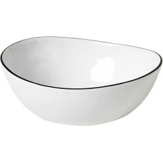 Broste Copenhagen 14533199 Salt Bowl Porcelain W 15.5 x L 17 x H 6 cm