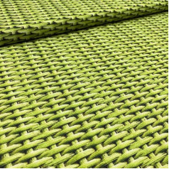 KT KiloFabric Digital Print Canvas Fabric - Half Panama 100% Baumwolle - 100 cm Länge x 280 cm Breite | Stroh - Grün ─ 1 Meter