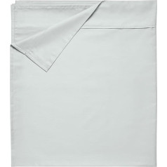 400 Thread Count 100% Cotton Super King Flat Sheet - Soft Cotton Fabric of the Highest Quality Breathable Sheet - Light Grey, Super King