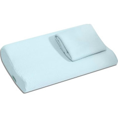 bonmedico Magic Pillow Ergonomic Head Pillow Ideal for Women or Children with Free Cover (40 x 26 x 8/6 cm)