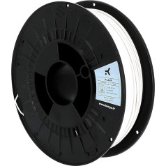 KIMYA - Recycled PLA filament for 3D printers - 1.75 mm - 750 g - Printing consumables and professional parts - Resistant to light and shock - White