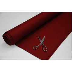 3 mm Dick Acryl Filz Fries Poker Stoff Weinrot - weinrot, 1Mtr - 150cm x 100cm