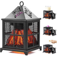 YUNYODA Electric Oil Burner, Fireplace Electric Oil Burner for Wax with Electric Heating Plate, Candle Warmer Lamp Wax Melter for Home, Bedroom, Office, Party, Birthday Gifts