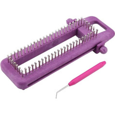 Adjustable Sock Loom, Knitting Machine Set Kit Knitting Board Craft Yarn Kit DIY Tool Weave Tool Model for Socks Scarf Hat