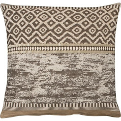 Apelt Cushion Covers Kitami Colour 89/Modern and Extravagant, Decorated with Woven Pattern/Complex Jacquard Weave in Brown Cushion Cover – 49 x 49 cm