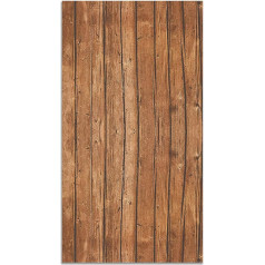 Panorama Vinyl Rug Wood – 80 x 200 cm – Washable Non-Slip Kitchen Rug