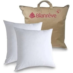 blanrêve - 2 Organic Cotton Pillows - Aesthetic - Firm Comfort - 60 x 60 cm