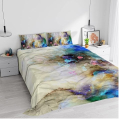 Italian Bed Linen Kiosa KIO622 Bed Linen Set (Flat Sheet 250 x 280 cm + 2 Pillowcases 52 x 82 cm)