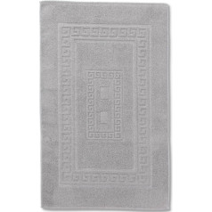 Casatessile Sponge Bath Mat 60 x 180 cm Torino Absorbent Cotton Bathroom Mat without Slip Resistance - Grigio