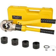 Teeno Crimping Pliers TH-Contour (100kn), Pipe Crimping Pliers, Used for Aluminium Plastic Pipes, Stainless Steel Pipes, Fittings: TH16, TH20, TH26, TH32 (Crimp TH16-32)